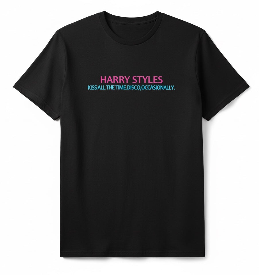 Harry Styles black T-shirt
