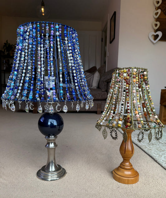 Handmade Friendship Bracelet Beaded Lamp Shades