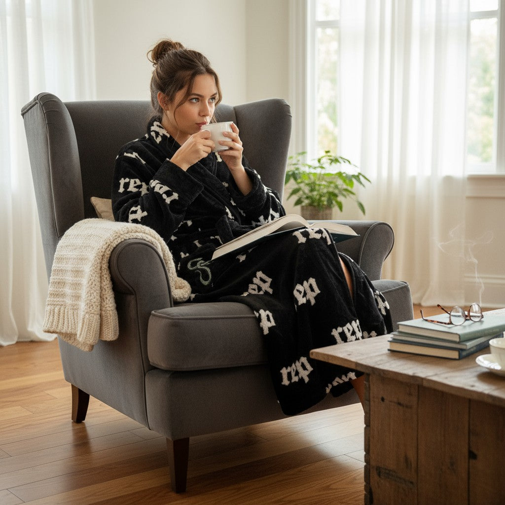 Embroidered Reputation Bath Robe