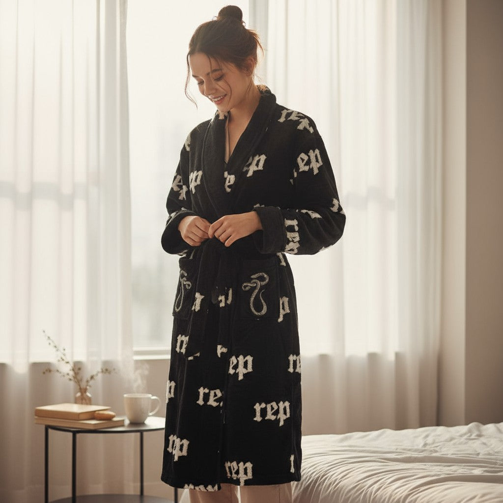 Embroidered Reputation Bath Robe